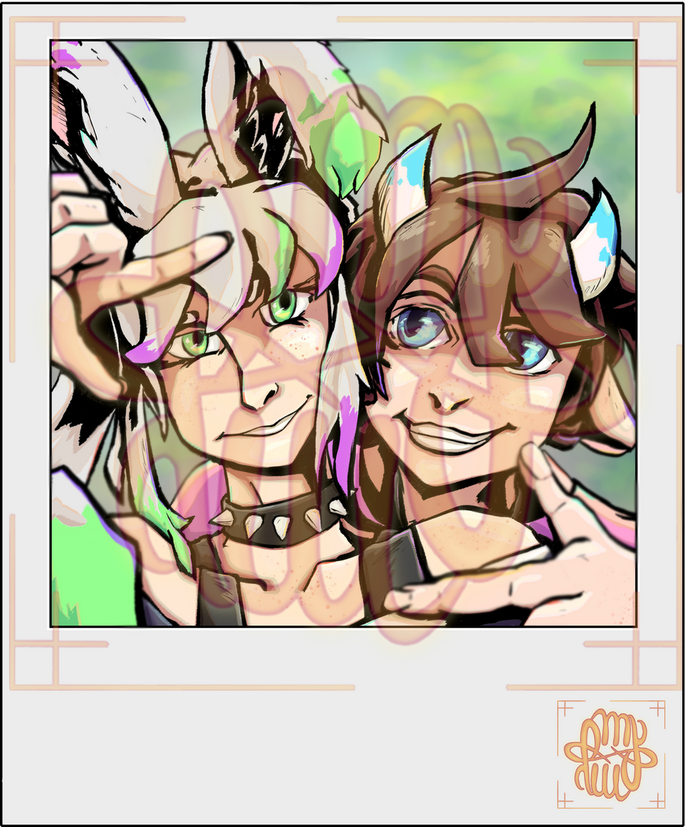 Art Fight, anthro, simple shading, portrait, 1+ characters