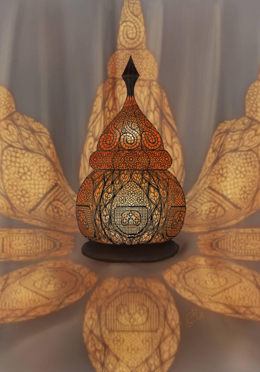 object, lamp, simple shading