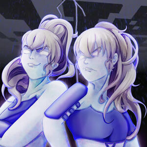 humanoid, half body, full shading, 1+ characters, alien