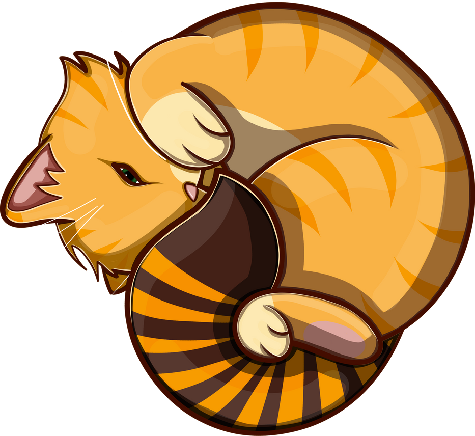 animal, cat, full body, simple shading, cell shading, sticker