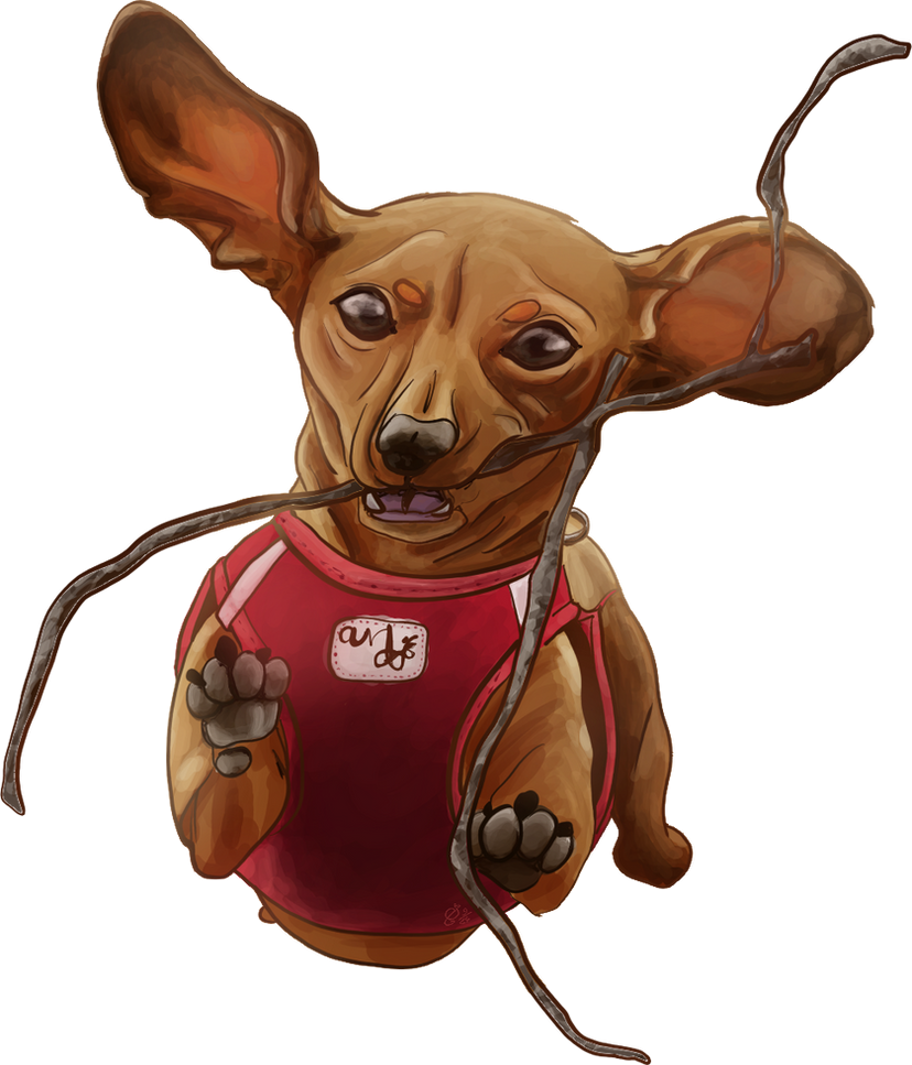 animal, dog, full body, full render, painterly